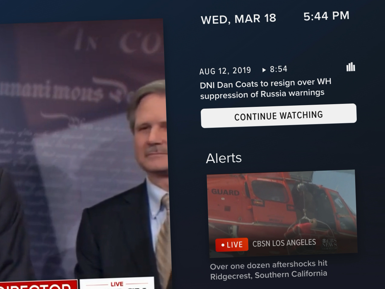 CBS News Watch Experience OTT