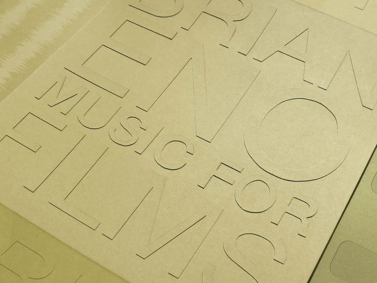 A design competition entry for the Brian Eno Music for Films album cover.