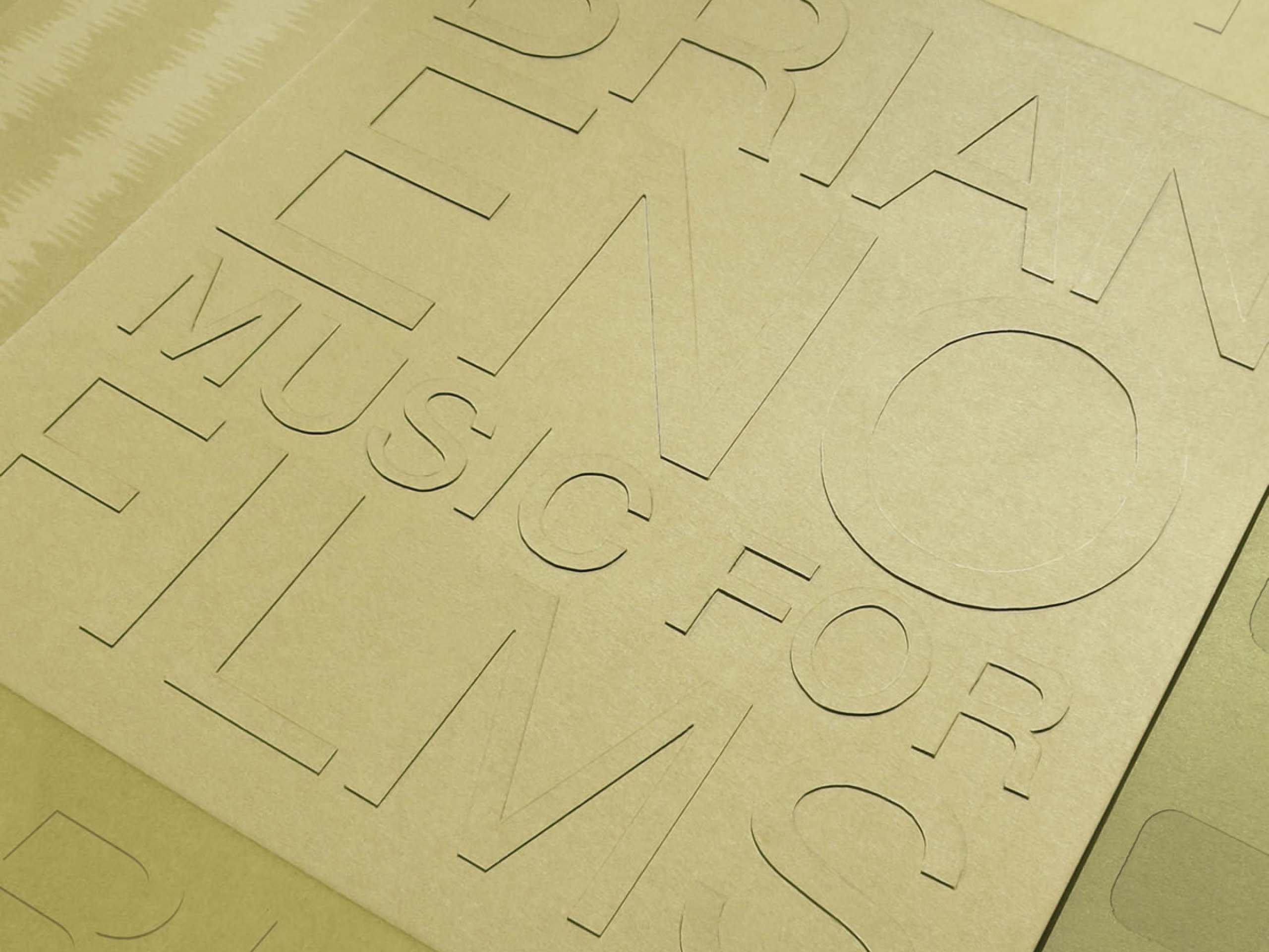 A design competition entry for the Brian Eno Music for Films album cover.