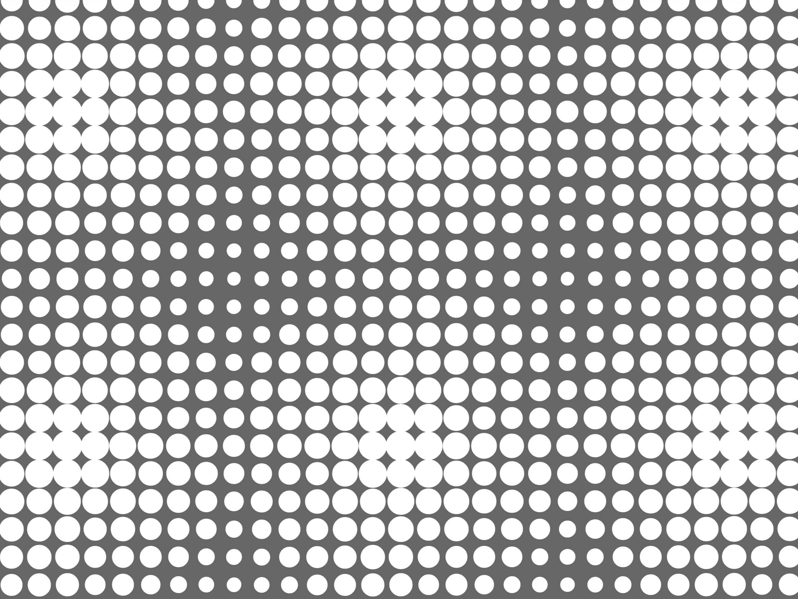 A screenshot from a Flash animated Halftone Experiment.