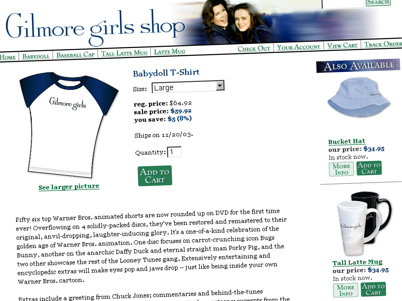Gilmore Girls Shop