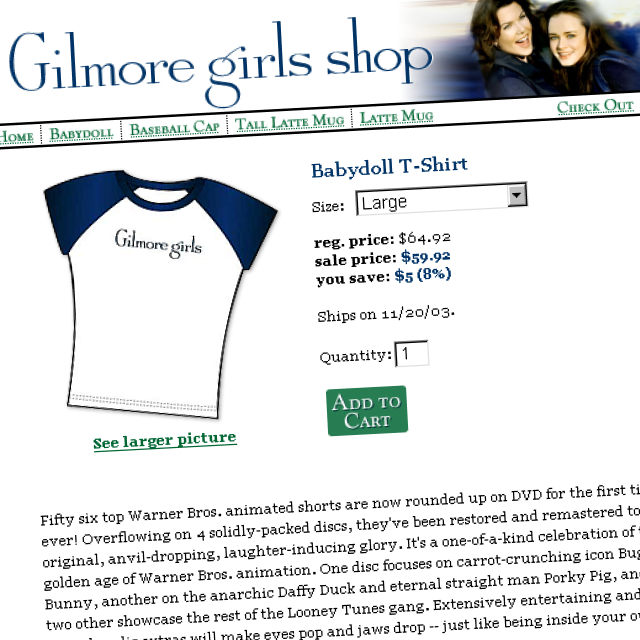 Gilmore Girls Shop