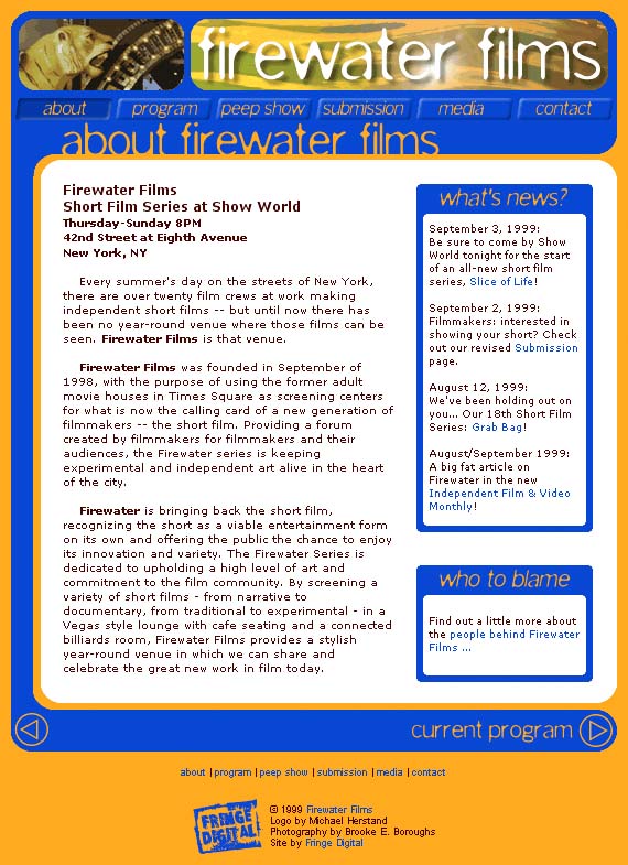 Firewater Films - About