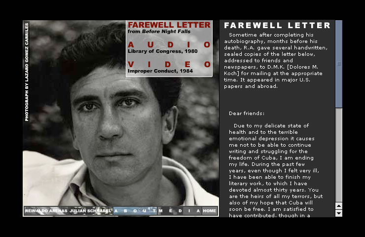 Before Night Falls - About the Film Screen