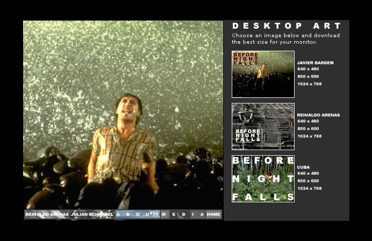 Before Night Falls - Downloads Screen