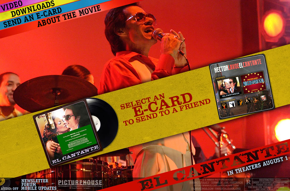 El Cantante - Ecards Screen