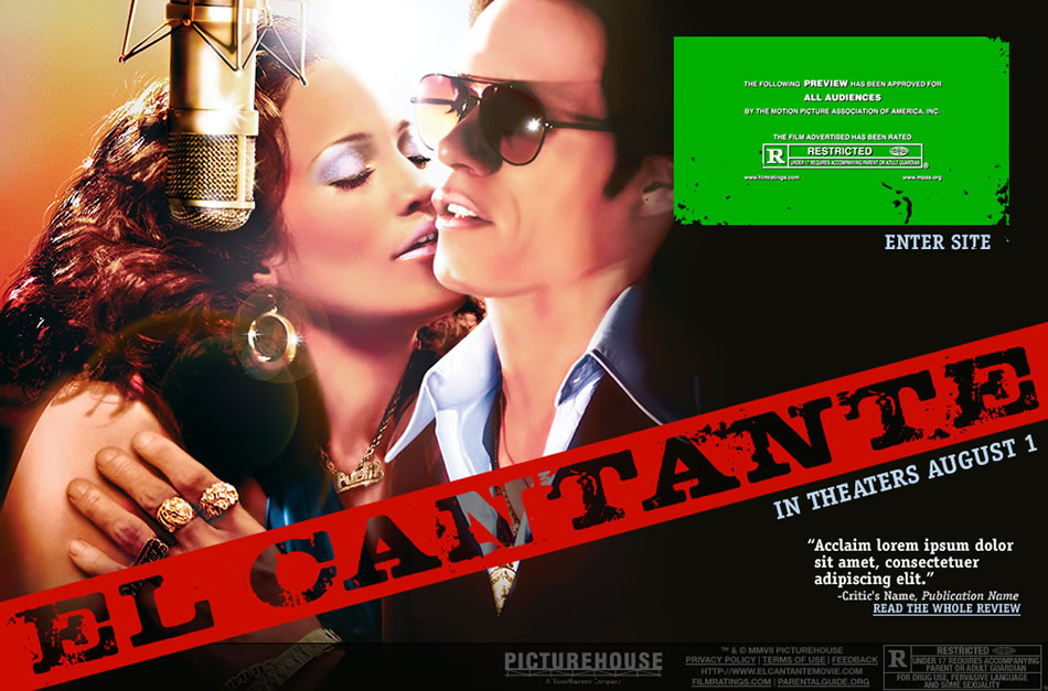 El Cantante - Home Screen