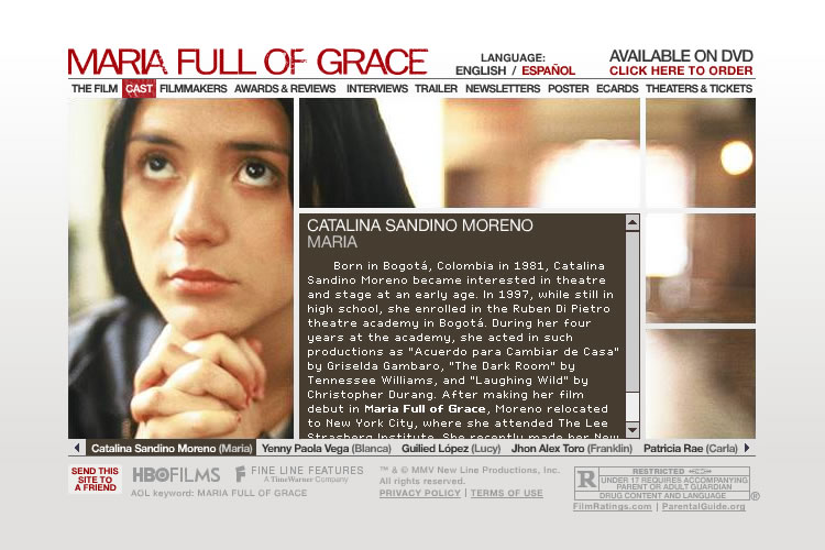 Maria Full of Grace - About the Film Screen