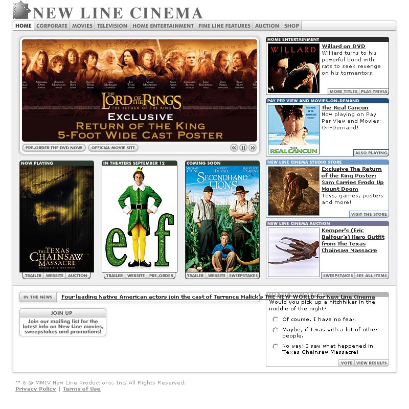 New Line Cinema - Home