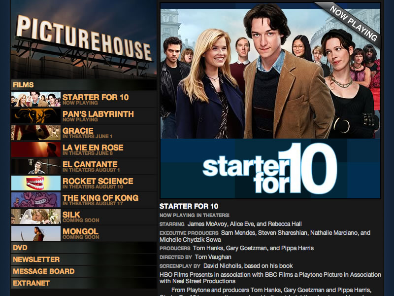 Picturehouse - Film Title Screen