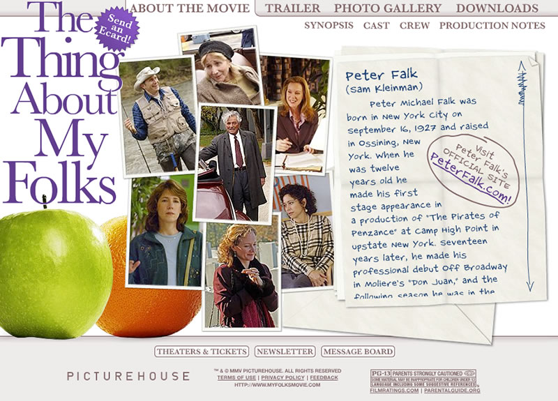 The Thing About My Folks - About Screen