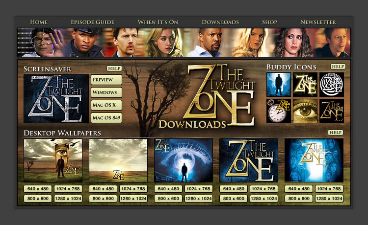 The Twilight Zone - Downlaods Screen