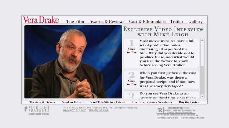 Vera Drake - Interview Screen