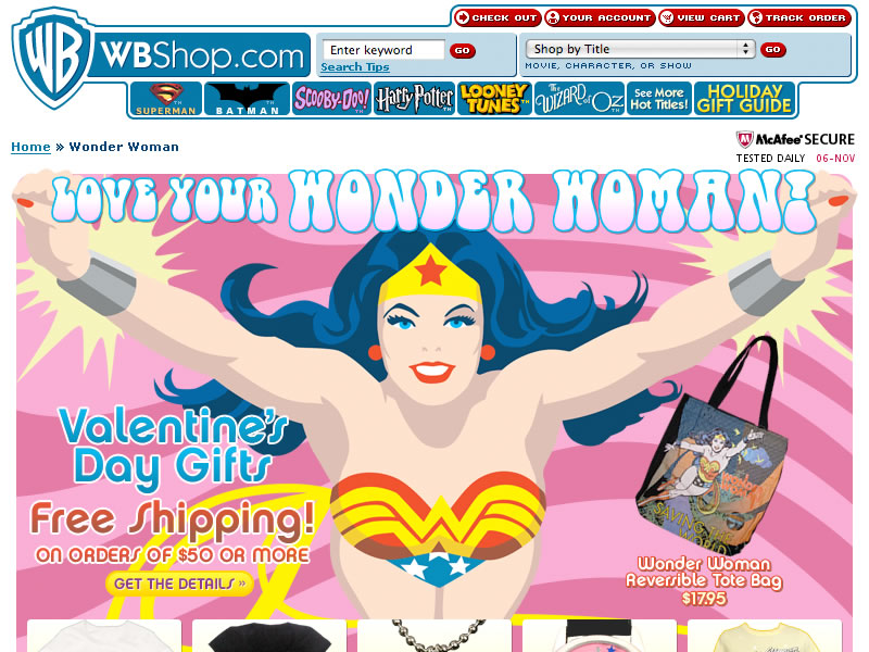 WBshop.com - Promotional Screen