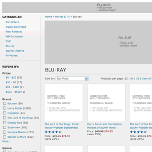 WBshop.com wireframes